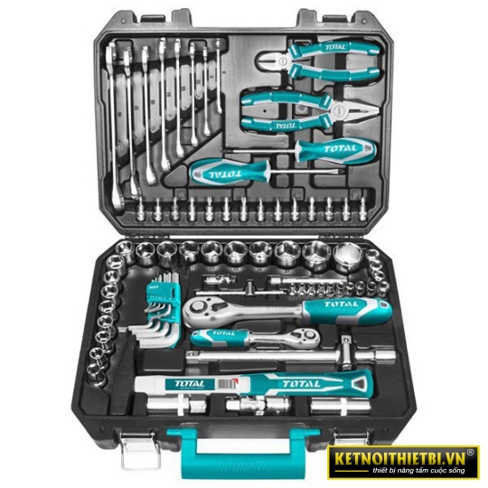 Bộ đồ nghề cầm tay 77 chi tiết Total THKTHP20776