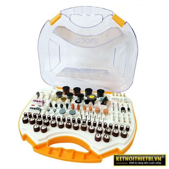 Bộ 250 linh kiện khoan mini INGCO AKMG2501
