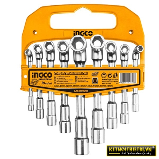 Bộ 9 chìa vặn góc L INGCO LASWT0901