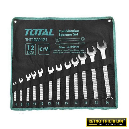 Bộ cờ lê vòng miệng 6-24mm Total THT1022121