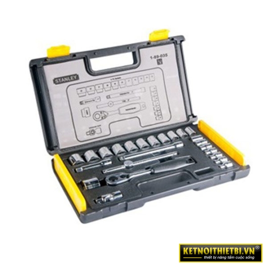 Đầu tuýp bộ 1/4&#8243; MET 35 chi tiết Stanley 89-033-1