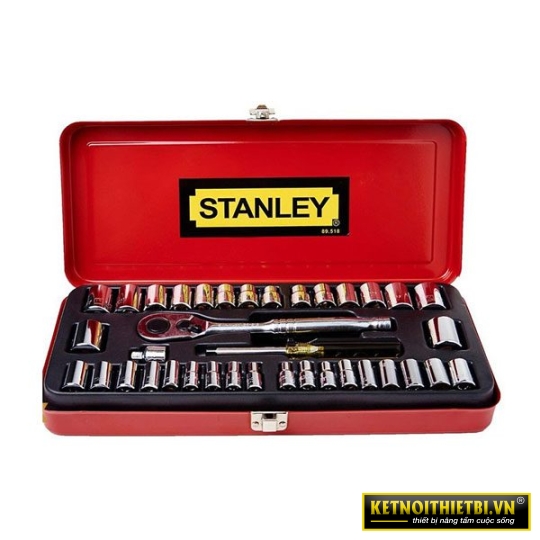 Đầu tuýp 1/4&#8243; &#8211; 3/8&#8243; 37 chi tiết Stanley 89-518-1