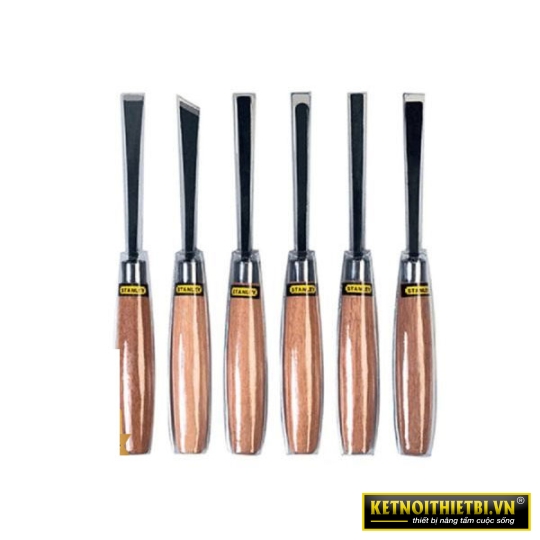 Đục gỗ cầm tay 1/4" bộ 6 cây Stanley STHT16120-8