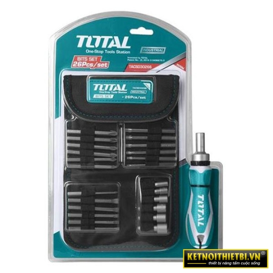 Bộ tua vít 26 chi tiết Total TACSD30266