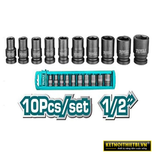 Bộ 10 đầu tuýp Impact DR 1/2 in Total THISTD12101