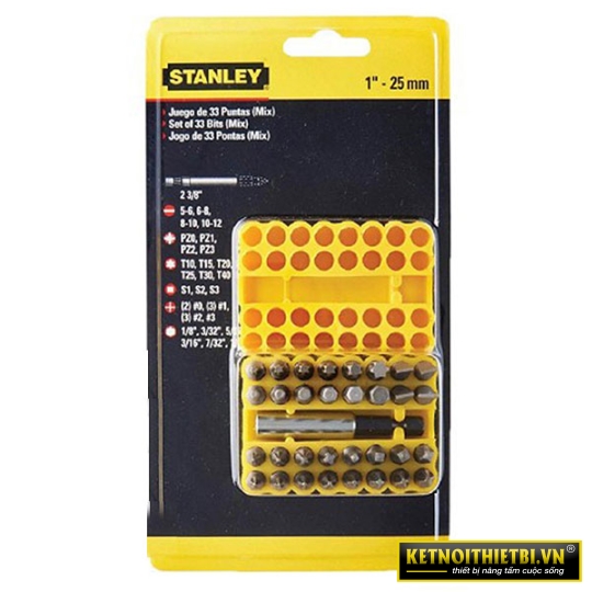 Mũi vặn vít bộ 33P Stanley 68-072