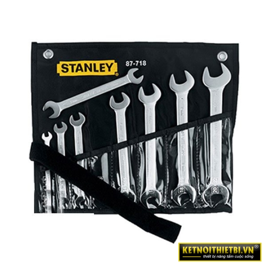 Bộ Cờ lê 2 đầu miệng hệ MET (8 chi tiết) Stanley 87-718-1