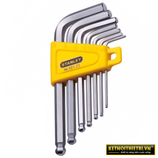 Lục giác đầu bi hệ mét (bộ 7pc) Stanley STMT94551-8