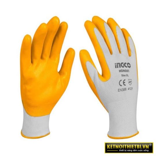 Găng tay phủ nitri size XL INGCO HGNG01