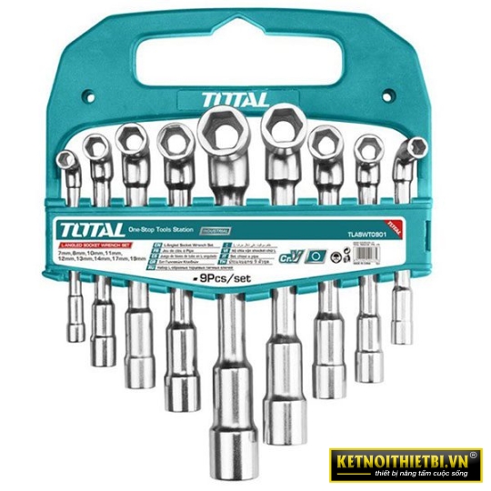Bộ 9 chìa vặn góc l(đồng điếu) Total TLASWT0901