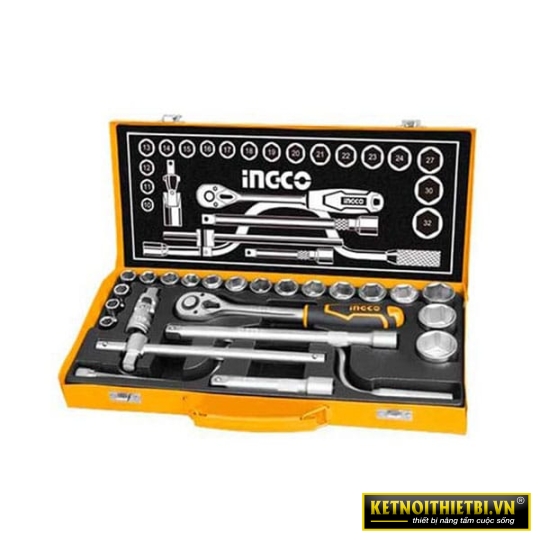 Bộ 24 đầu tuýp 1/2 in INGCO HKTS0243