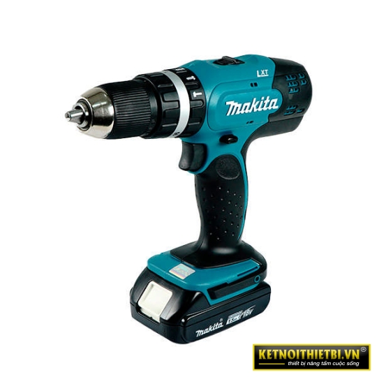 Máy khoan búa và vặn vít dùng pin 18V Makita DHP453SFX8