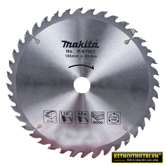 Lưỡi cắt gỗ 185mm Makita P-67957