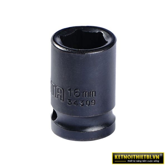 Đầu tuýp đen 6 cạnh 1/2in &#8211; 16mm Sata 34309