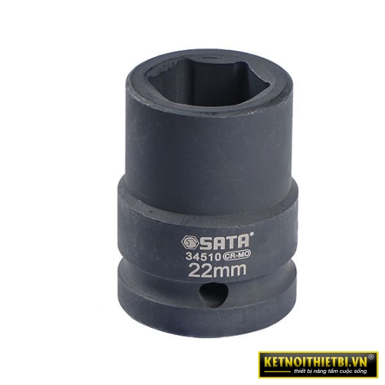 Đầu tuýp đen 6 cạnh 3/4in &#8211; 22mm Sata 34510