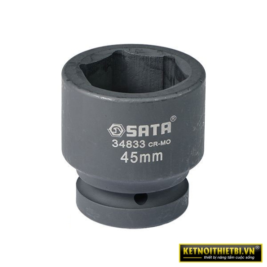 Đầu tuýp đen 6 cạnh 1in &#8211; 45mm Sata 34833