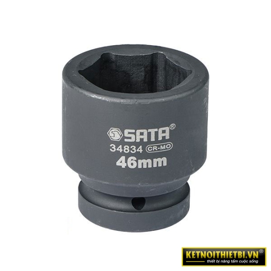 Đầu tuýp đen 6 cạnh 1in &#8211; 46mm Sata 34834