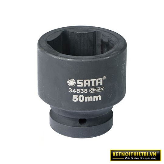 Đầu tuýp đen 6 cạnh 1in &#8211; 50mm Sata 34838