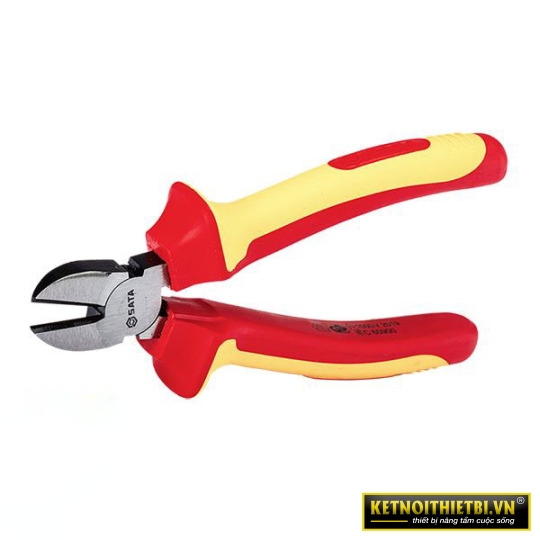 Kềm cắt chuyên dùng 7in/175mm cách điện 1000V Sata 70233