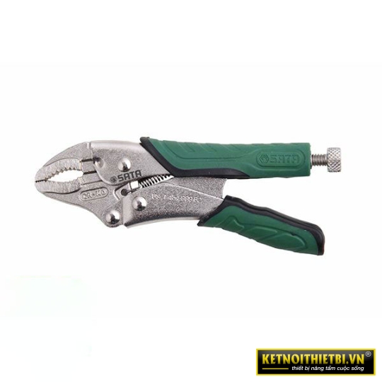 Kềm bấm chết có bao da mũi cong 5in Sata 71105