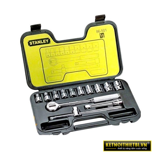 Đầu tuýp 1/2&#8243;DR (14 chi tiết) 12PT MET Stanley 86-501