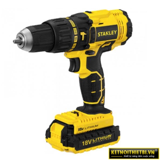 Máy khoan vặn vít động lực pin 18V Stanley SBH201D2K-B1