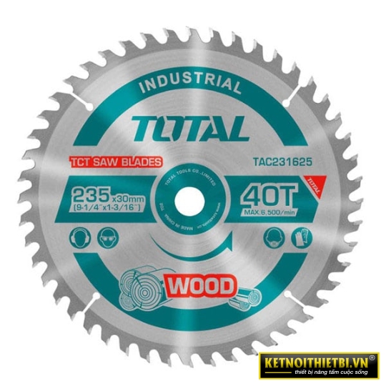 Lưỡi cưa gỗ hợp kim TCT 150mm Total TAC2311243T