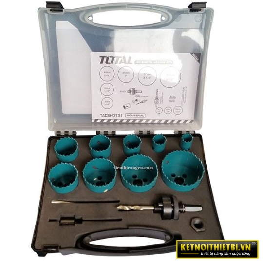 Bộ 13 mũi khoét lỗ kim loại 19-64mm Total TACSH0131