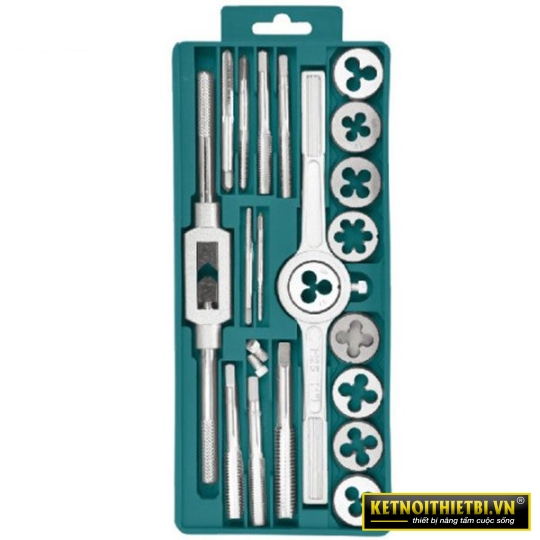 Bộ 20 mũi ren taro và ổ ren răng M3x0.5 &#8211; M12x1.75 Total TACTD0201